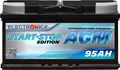 Produktbild: Electronicx Start-Stopp Edition AGM Batterie 95Ah 12V ▶ Auto Start-Stopp Batterie PKW Starterbatterie Versorgungsbatterie - wartungsfrei zyklenfest tiefentladungsfest