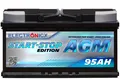 Produktbild: Electronicx AGM Autobatterie Starterbatterie Batterie Start-Stop 95 AH 12V  850A