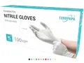 Produktbild: EUROPAPA® 100x Nitrilhandschuhe Box Einweghandschuhe, Einmalhandschuhe, Untersuchungshandschuhe, Nitril Handschuhe, puderfrei, ohne Latex, unsteril, latexfrei, disposible gloves (XL, Weiß)