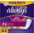 Produktbild: always Slipeinlagen Daily Extra Protect Normal, normal, geruchsneutralisierend, 64 Stück