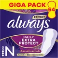 Produktbild: Always Expert Daily Extra Protection Normal Slipeinlagen geruchsneutral 64 St.