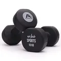 Produktbild: Apollo Hantel Set | 2x10kg Kurzhantel Set | Gewichte für Krafttraining | Fitness Hanteln für Frauen & Männer | Dumbbells