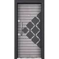 Produktbild: JVmoebel Haustür Graue Aluminium-Eingangstür BLX-97 mit satinierter Oberfläche (1-St), Made in Europa grau Ø 8.0 cm x 85 cm x 190 cm