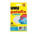 Produktbild: UHU® Doppelklebestück patafix, transparent, selbstklebend, ablösbar (56 Stück), Sie erhalten 1 Packung á 56 Stück