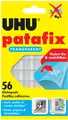 Produktbild: UHU Klebepads patafix wieder ablösbar transparent 15 x 12 mm 56 Klebepads