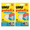 Produktbild: 2x UHU Patafix Transparent Klebepads wiederverwendbar ablösbar Papier Wand Fotos
