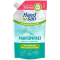 Produktbild: Handsan Seife Parfümfrei Sensitiv-Cremeseife, Flüssigseife, Nachfüllbeutel, 500ml