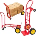 Produktbild: STREND PRO Sackkarre Klappbar 2 in 1 | 350 kg Trolley | Plattformwagen & Handwagen mit Rädern | Transportwagen Klappbar Ideal für Transporte und Einfache Lagerung | Handwagen | Sack Truck