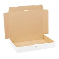 Produktbild: Maxibriefkartons 350 x 250 x 50 mm WEIß Maxibrief Karton Faltschachtel stabil Versandkarton für Post DHL Versand DIN A4+ B4 Warensendung Büchersendung Versandschachtel mit Steckverschluss (50)