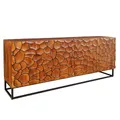 Produktbild: Riess Ambiente massivholz Sideboard Vulcano 180cm braun Mangoholz Handmade Metallgestell schwarz Wohnzimmerschrank TV-Schrank Geschirrschrank Schrank