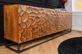 Produktbild: riess-ambiente Sideboard VULCANO 180cm braun / schwarz (Einzelartikel, 1 St), Wohnzimmer · Massivholz · Metall · Anrichte · 3D-Front · Modern Design