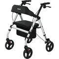 Produktbild: maxErgo Rollator Silber Gehhilfe für Outdoor Indoor zugelassen als Medizinprodukt - Silber