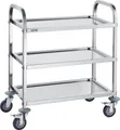 Produktbild: VEVOR 3-stufiger Mobiler Laborwagen Edelstahl 181kg Laborklinik Medizintechnik