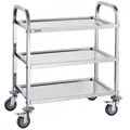 Produktbild: VEVOR 3-stufiger Mobiler Laborwagen Edelstahl 181kg Laborklinik Medizintechnik