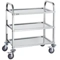 Produktbild: VEVOR 3-stufiger Mobiler Laborwagen Edelstahl 100kg Laborklinik Medizintechnik
