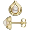 Produktbild: Perlenohrringe JOBO, gold (gelbgold 333), Ohrringe, Damen, Gelbgold 333 Perlen, Gelbgold 333, Perlen, Tropfen 333 Gold mit Süßwasser-Zuchtperlen