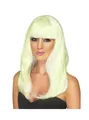 Produktbild: Glow in the Dark Langhaar weiß - Faschingsperücke - Neon Perücke mit