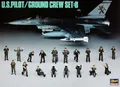 Produktbild: U. S. Pilot Ground Crew Set B HA36005 1:48 Kunststoff Modell Kit Hasegawa