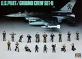 Produktbild: 1:48 Hasegawa U.S. Pilot Ground Crew B Ha36005 Kit HASX48-5 Modellbau