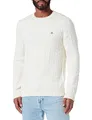 Produktbild: GANT Herren Cotton Cable C-neck Pullover, Cream, L EU