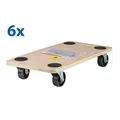 Produktbild: 6 x Möbelroller Rollbrett Transportwagen Transportroller Rollwagen je 200 kg