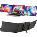 Produktbild: VEVOR Tragbarer Laptop-Bildschirm-Extender, 14 Zoll FHD 1080P IPS Dreifach-Erweiterungsmonitor für 13-17 Zoll Laptops, schwenkbarer tragbarer Monitor mit USB-C/USB-A/Mini-HDMI-Anschluss, kompatibel mit Mac/Wins/Android/Switch/PS5