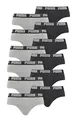 Produktbild: PUMA Basic Brief Men Herren Unterhose Pant Unterwäsche 12er Pack, Farbe:691 - Dark Grey Melange/Black, Bekleidungsgröße:M