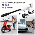 Produktbild: Akku Hochdruckreiniger mobiler Druckreiniger Auto 22 Bar + Zusatzakku