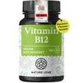 Produktbild: Nature Love® Vitamin B12-180 Tabletten - 500 µg pro Tablette - 2 aktive Formen
