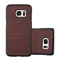 Produktbild: Cadorabo Hülle kompatibel mit Samsung Galaxy S7 Schutzhülle TPU Silikon Case Wood Design Anti Rutsch Slim Kratzfest Stabiles Hardcase mit Rundumschutz Case Hülle für Galaxy S7 in Braun
