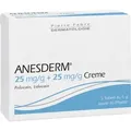 Produktbild: Anesderm 25 mg/g + 25 mg/g Creme + 10 Pflaster 5X5 g