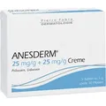 Produktbild: Anesderm 25 mg/g + 25 mg/g Creme + 10 Pflaster 5X5 g