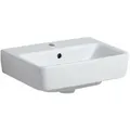 Produktbild: Geberit Renova Plan Handwaschbecken 501624001 45x34cm, Hahnloch mittig, mit Überlauf, weiß