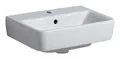 Produktbild: Geberit Renova Plan Handwaschbecken mit Hahnloch mit Überlauf 450 x 340 mm - Weiß - 501624001
