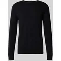Produktbild: SELECTED HOMME Regular Fit Strickpullover aus reiner Baumwolle Modell 'BERG' in Black, Größe S