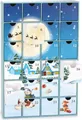 Produktbild: BRUBAKER Adventskalender zum Befüllen - Weihnachtsdorf im Schnee 2025 - DIY Weihnachtskalender mit 24 Türchen - 39 cm groß aus Pappe