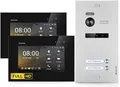 Produktbild: Balter EVO-HD Video Türsprechanlage, Video Türklingel mit Kamera, 2 Familienhaus Klingel, 2X 7 Zoll HD Monitor, Full HD-Kamera, 2 Draht Bus, Gegensprechanlage mit 175° Weitwinkel