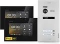 Produktbild: Balter Video-Türsprechanlage HD Video Türsprechanlage für 2 Familienhaus (Mehrfamilienhaus, Komplettset, 2-tlg., Full HD Kamera, 2-Draht-Bus, 175 Grad Weitwinkel)