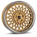 Produktbild: 1x BORBET DESIGN B gold rim polished 7.0Jx17 4x100 ET25