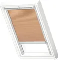 Produktbild: VELUX Dachfenster Wabenplissee apricot mit grauem Alu-Rahmen solarbetriebenS06 1049K