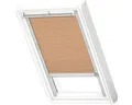 Produktbild: VELUX Dachfenster Wabenplissee apricot mit grauem Alu-Rahmen solarbetrieben FSC