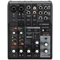 Produktbild: Yamaha AG06MK2 6-Kanal-Live-Streaming Mischpult mit USB-Audio-Interface – Für Windows, Mac, iOS und Android – In Schwarz