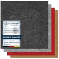 Produktbild: andiamo Teppichfliesen selbstklebend – 25 Stück, 40x40 cm Filz Bodenbelag für Wohnräume, DIY, leicht verlegbar & für Fußbodenheizung – Standard 4 m², Anthrazit