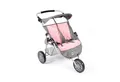 Produktbild: CHIC2000 Puppenwagen 697 15 Zwillings-Jogger, Melange grau-rosa