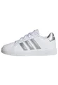 Produktbild: adidas Unisex Kinder Grand Court Lifestyle Tennis Lace-Up Shoes, White / Matte Silver / Matte Silver, 35 1/2 EU