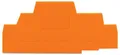 Produktbild: WAGO 280-304 Abschluss- und Trennplatte Orange 50St.
