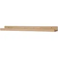 Produktbild: Levandeo® Bilderleiste, Bilderleiste Eiche Braun L70cm MDF Holz Wandregal Schmal Wanddeko 70 cm