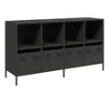 Produktbild: vidaXL Sideboard Sideboard Schwarz 135x39x73,5 cm Kaltgewalzter Stahl (1 St)