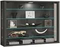 Produktbild: VCM Vitrine Glas Vitrosa L | Hängend, Groß, ESG-Sicherheitsglas, Holzwerkstoffe, Beleuchtet, 5 Regale, 5 Fächer, 60 x 83 x 18 cm, Wohnzimmer
