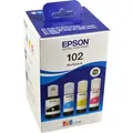 Produktbild: 4 Epson Nachfülltinten C13T03R640 102 Multipack KCMY